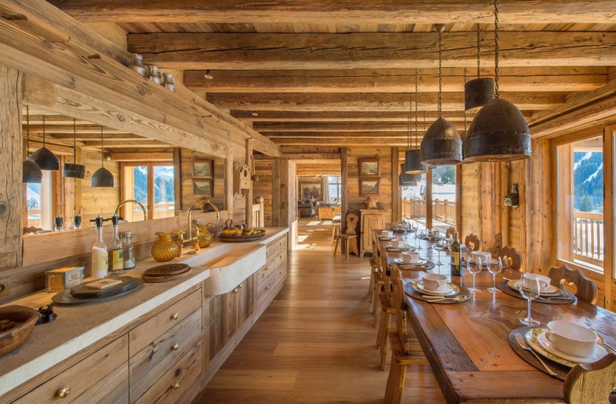 Шале в деревенском стиле