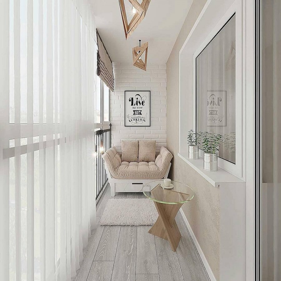 Интерьер балкона