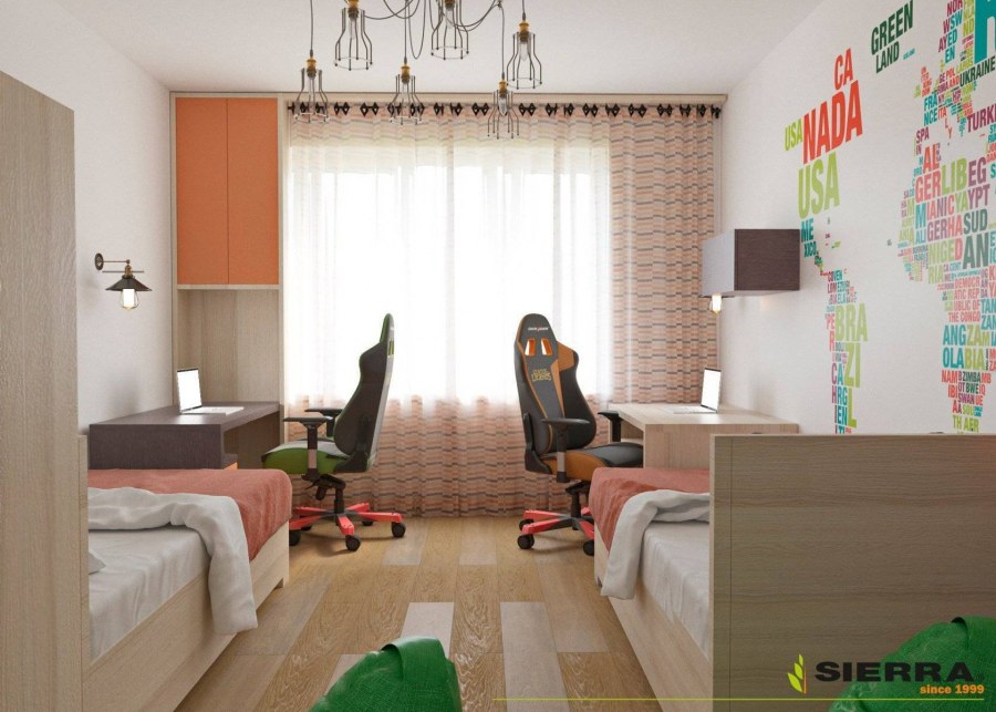 Небольшая комната на двоих подростков