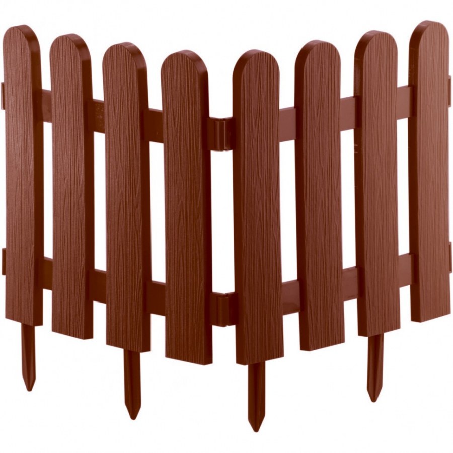 Забор декоративный "классика" 29 х 224 см, терракот 65009