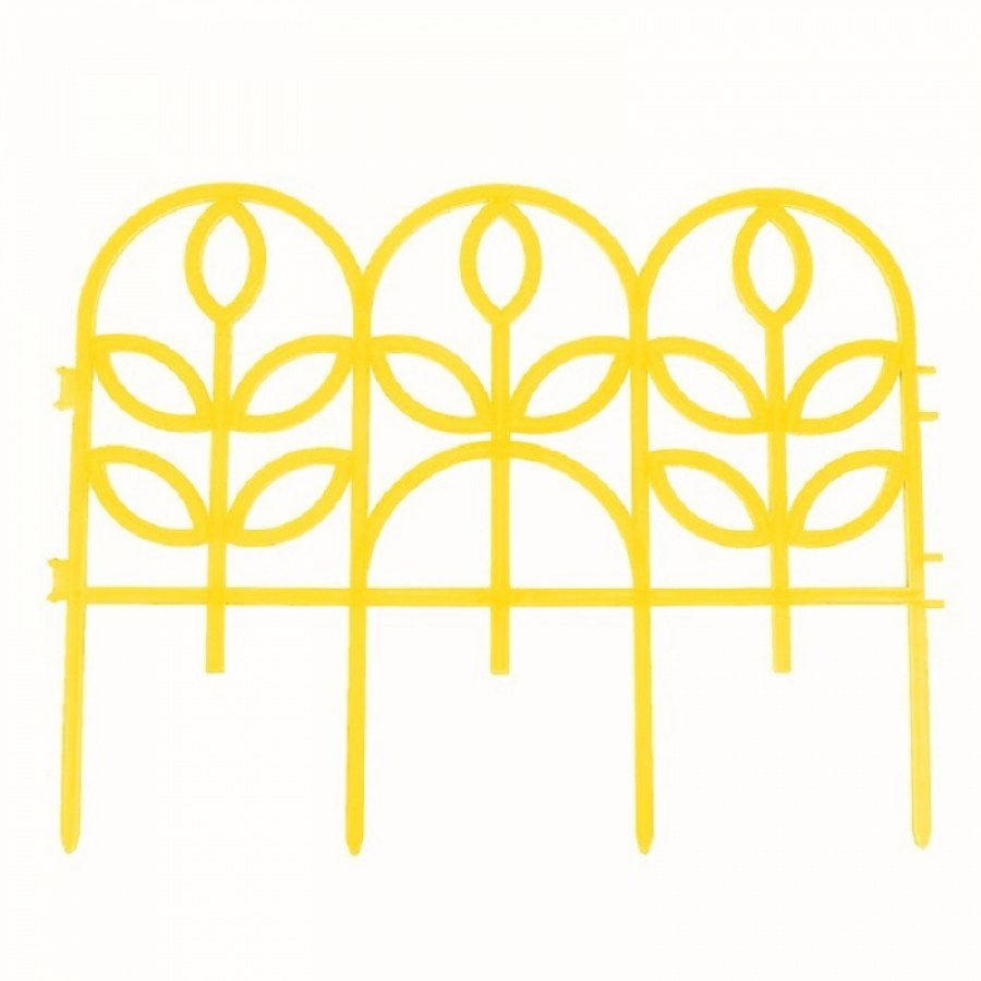 Забор декоративный Grinda "ар деко" 28*300см желтый 422203-y