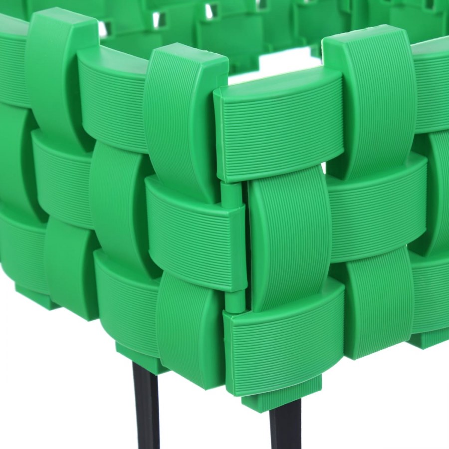 Ограждение «плетенка» цвет зеленый 2.4 м