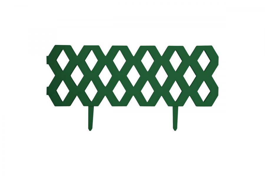 Забор ромб декоративный l=1,2м, h=31см (2шт по 22*60см и 4 ножки)