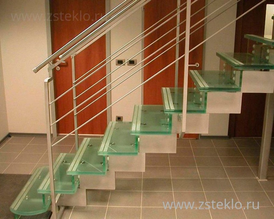 Стеклянные ограждения для лестницы
