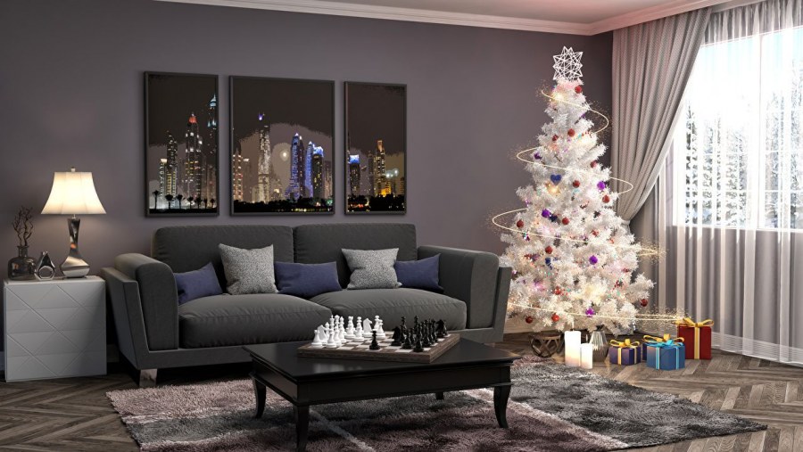 Новогодний декор интерьера