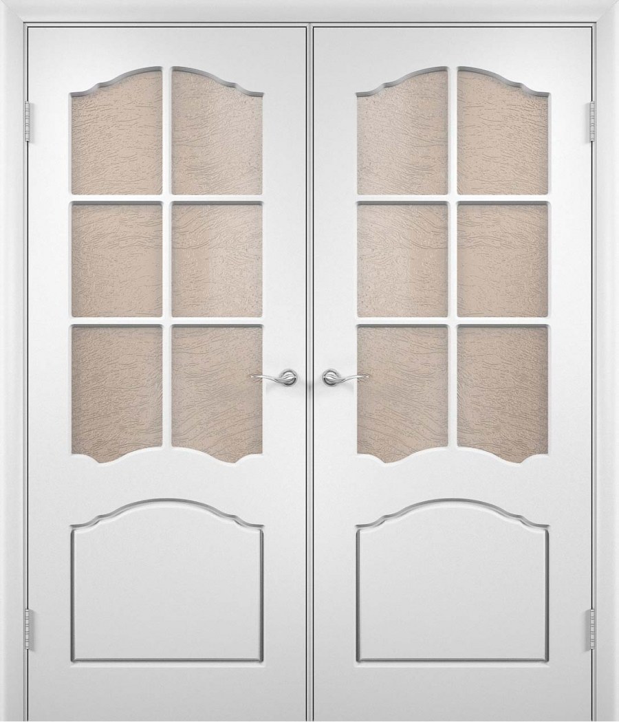 Двери межкомнатные двустворчатые в стиле Прованс