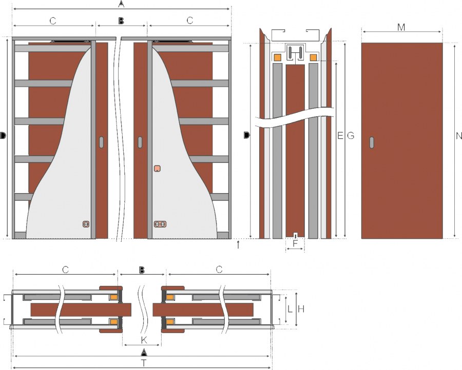 Зазор в распашных дверях