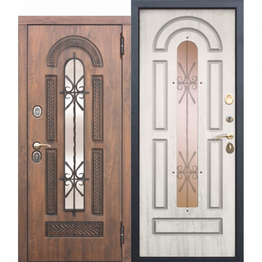 Входная дверь Виконт сосна белая