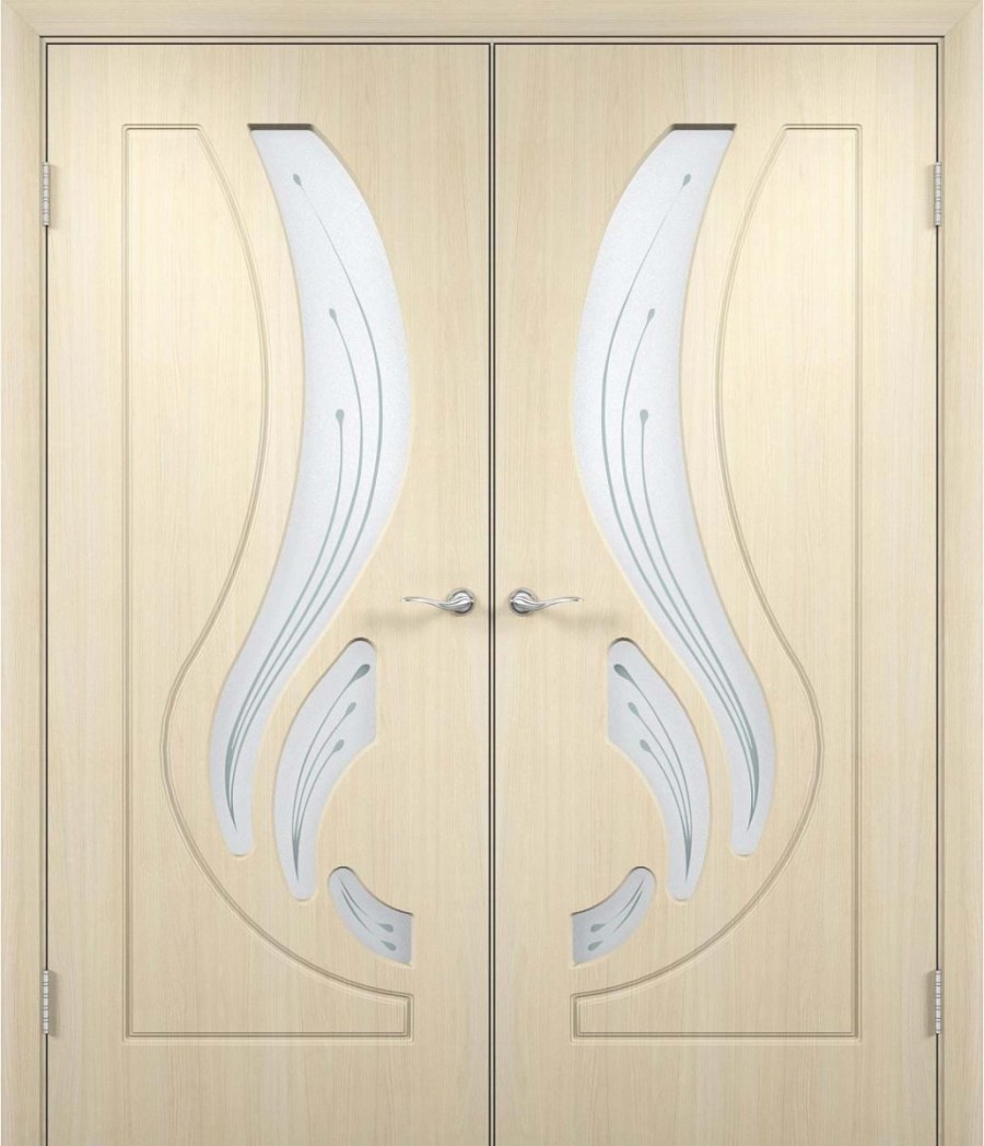 Межкомнатная дверь Лотос беленый дуб