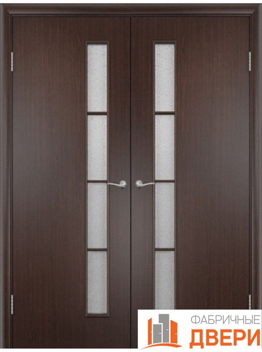 Двери двустворчатые Миланский орех