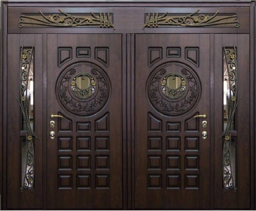 Двупольная входная дверь Русь