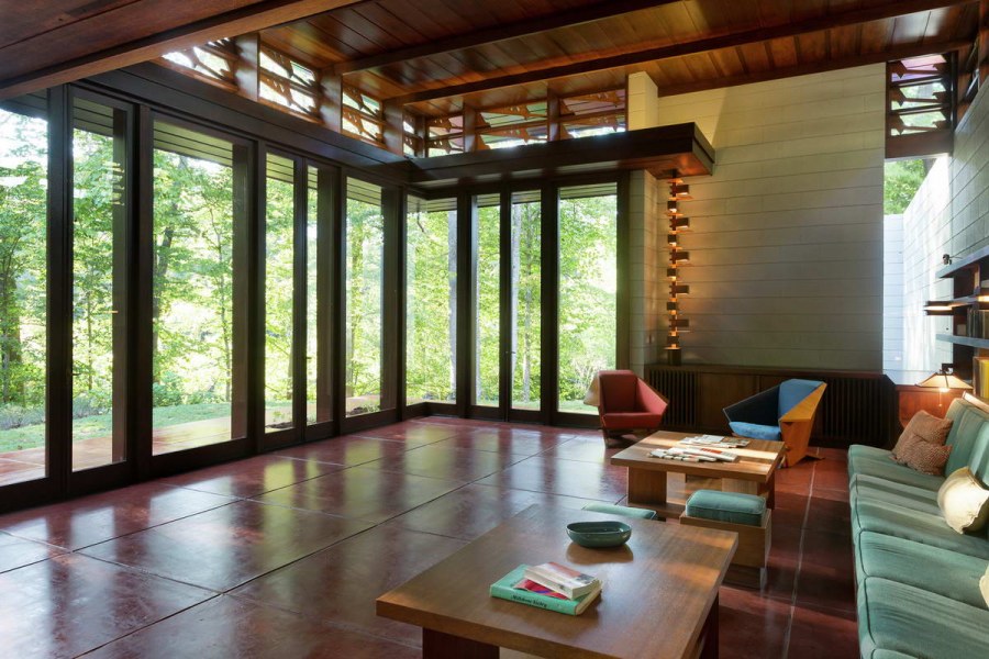 Интерьер кухни в стиле Райта