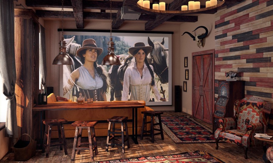 Салун бар дикий Запад