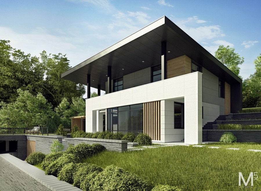 Фасад в стиле Минимализм