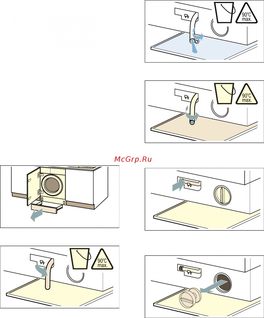 Схема подсоединения стиральной машины к канализации
