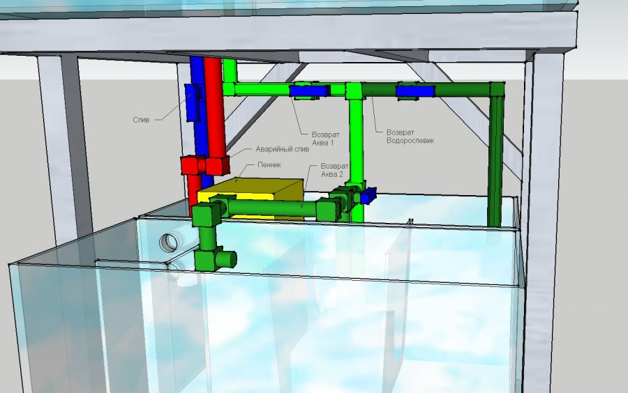 Отстойник для морского аквариума