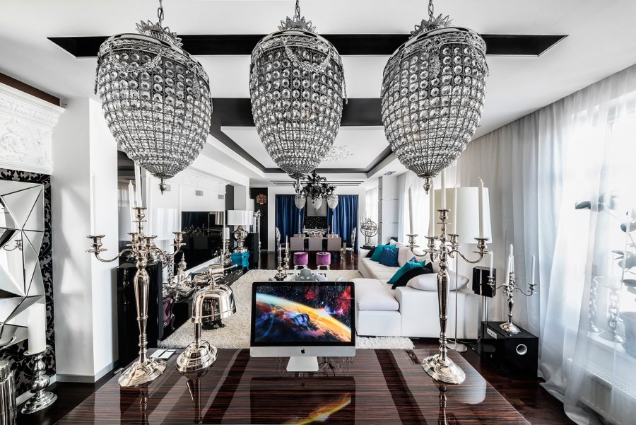 Интерьер в стиле Индустриальный гламур