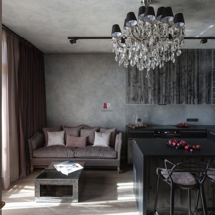 Интерьер в стиле Индустриальный гламур