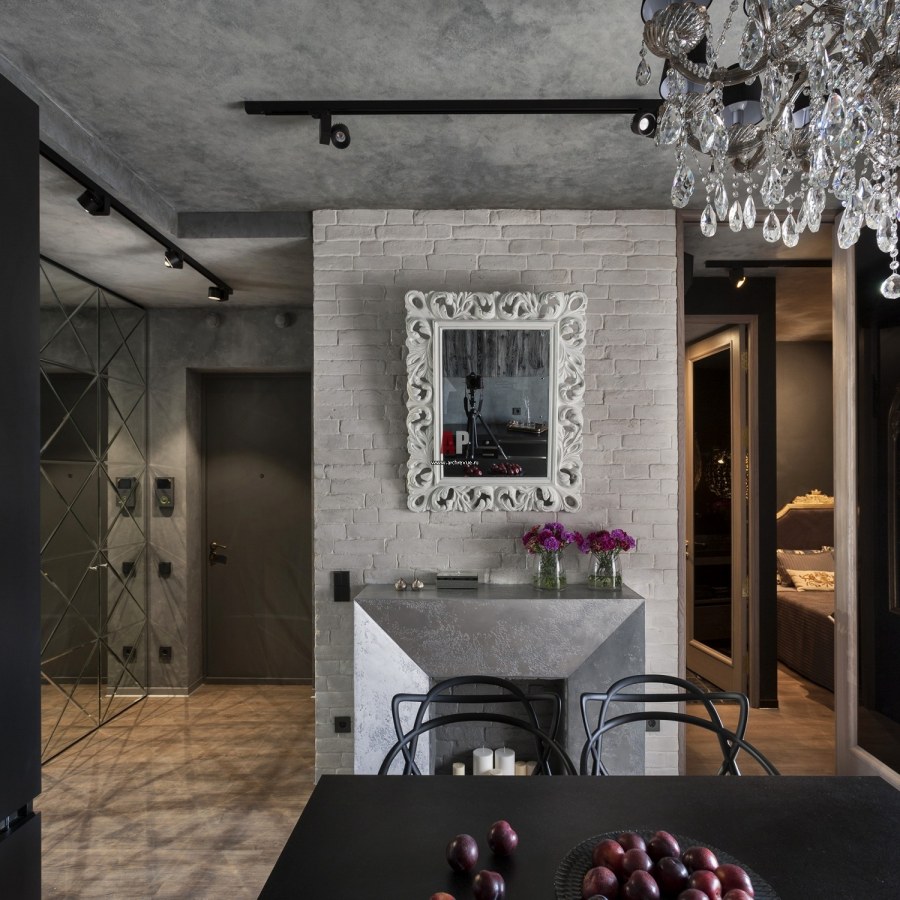 Коридор в стиле гламур