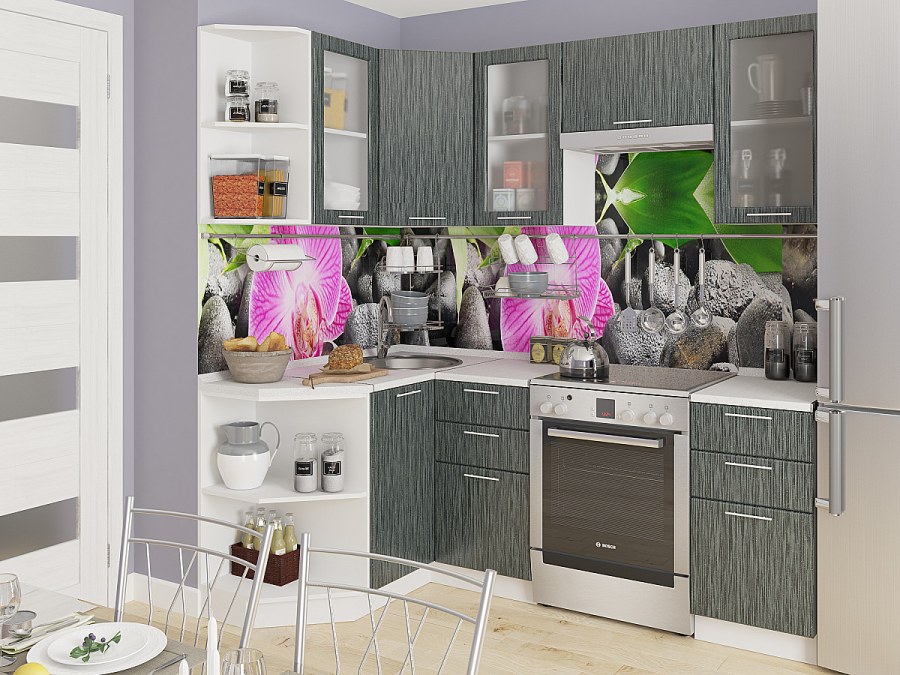 Модульная кухня Ирина (трюфель) (миф)