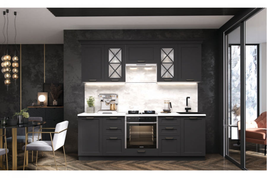 Желтый кухонный гарнитур