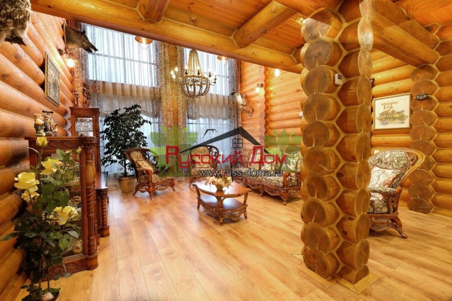 Дом из бревна изнутри