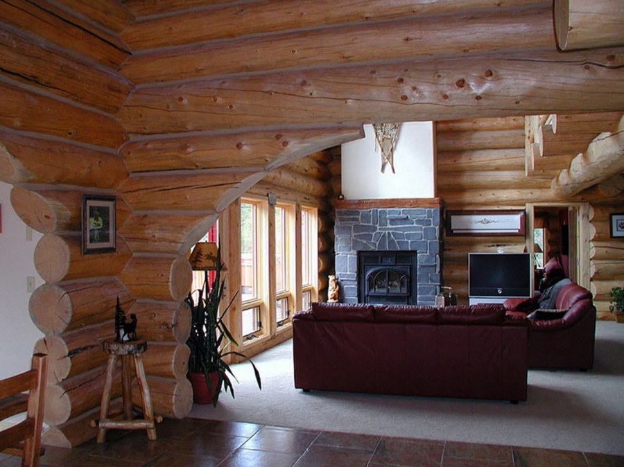 Интерьеры деревянных домов