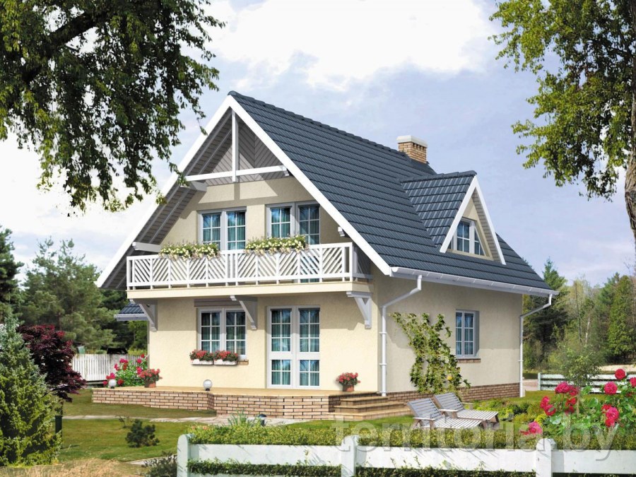 Крыши домов с мансардой