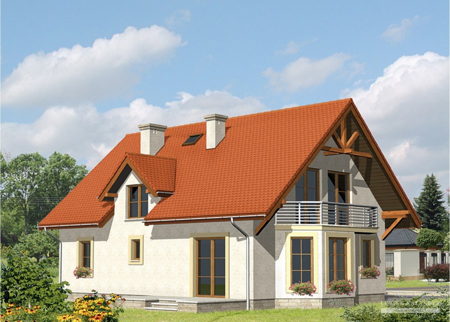 Красивые крыши домов с мансардой