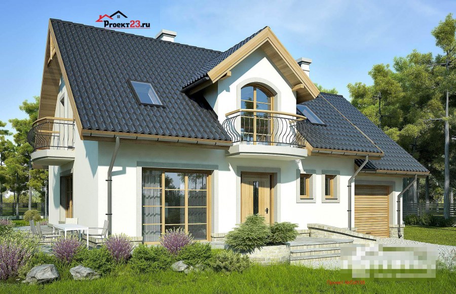 Красивые крыши домов с мансардой