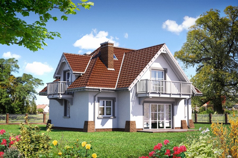 Красивые крыши мансардных домов