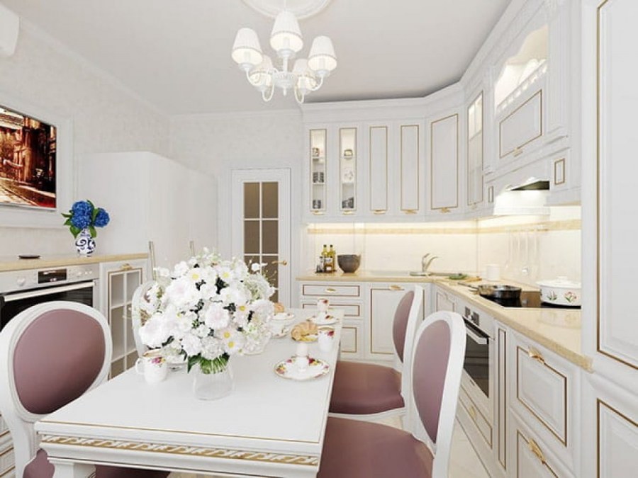 Акцентная стена на кухне