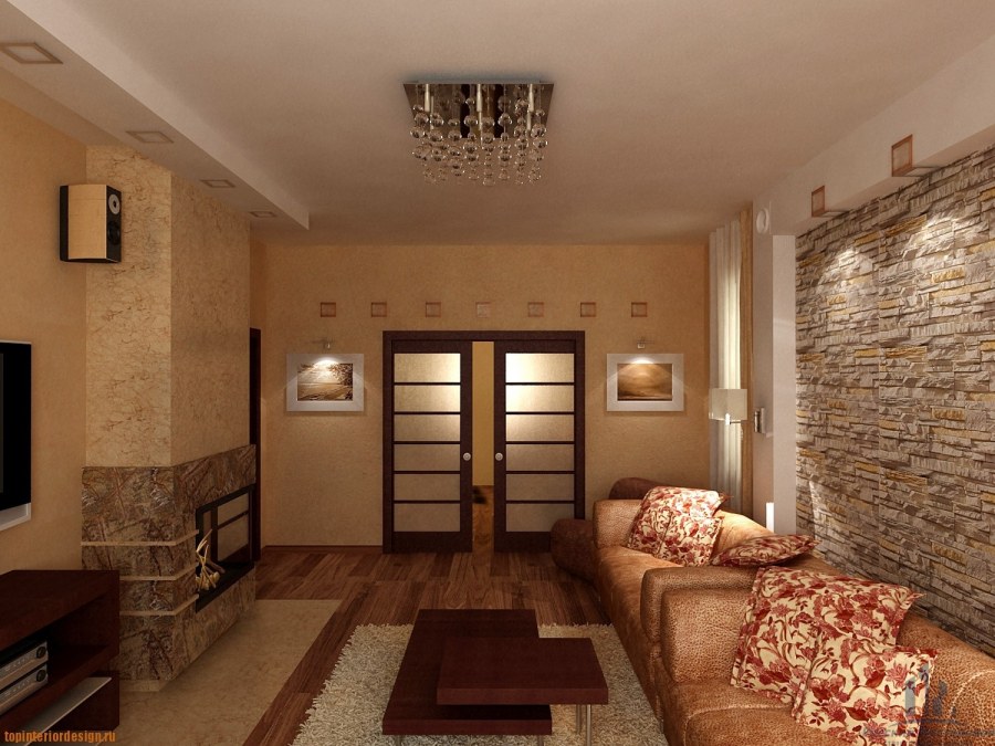 Интерьер в теплых тонах