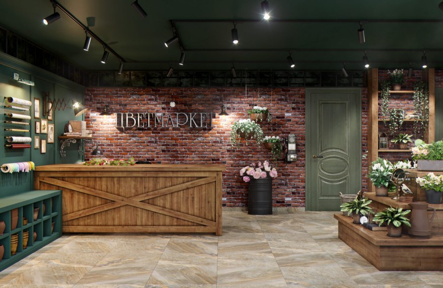 Цветочный салон в стиле Прованс