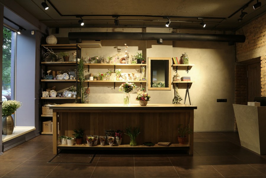 Цветочный магазин в стиле лофт