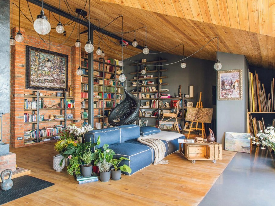 Рустикальный стиль в интерьере с элементами Индастриал