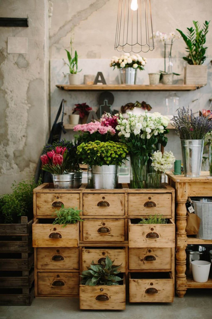 Декор цветочного магазина