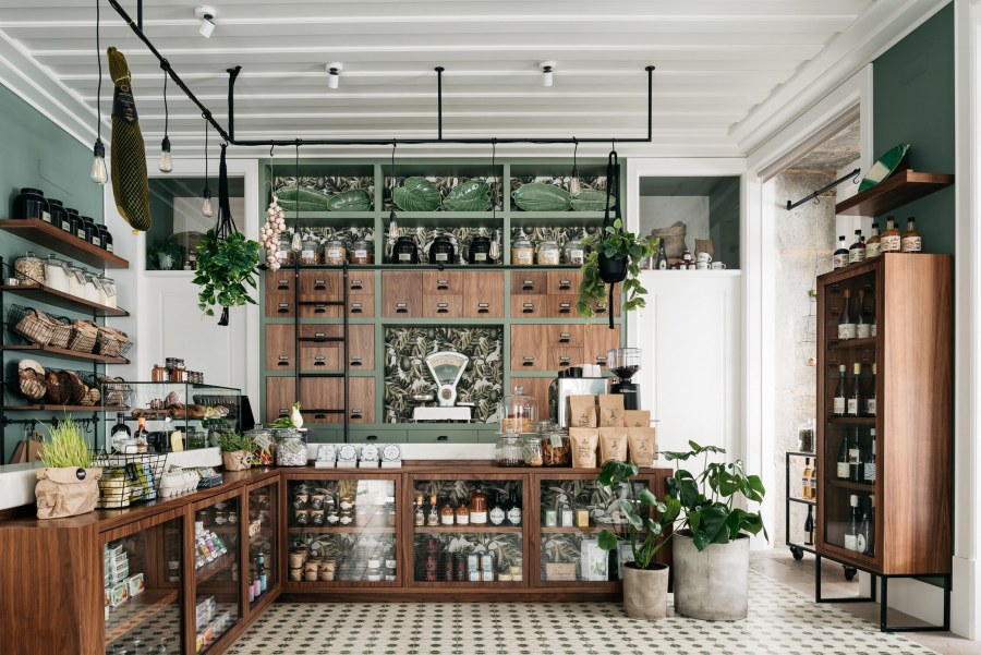 Интерьер цветочного магазина в стиле лофт