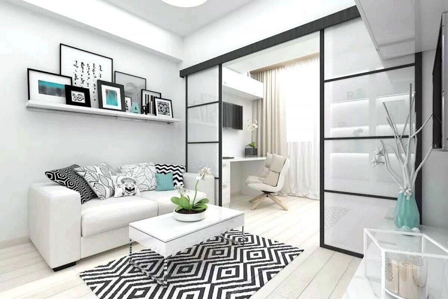 Зонирование гостиной