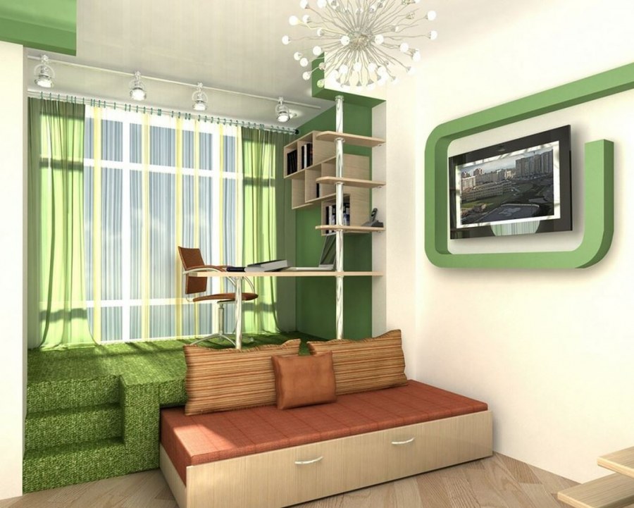 Гостиная спальня 17 кв