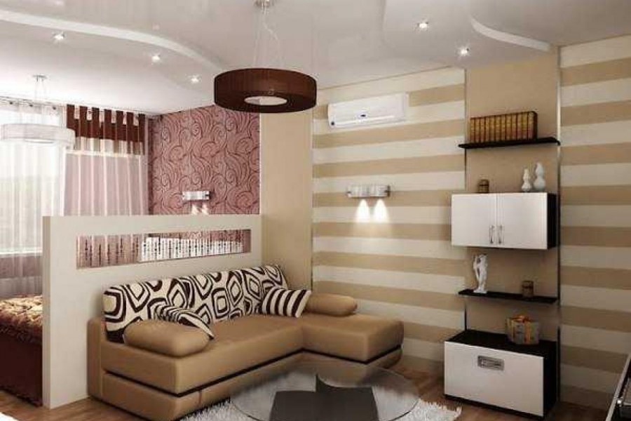 Гостиная-спальня 15м2 икея