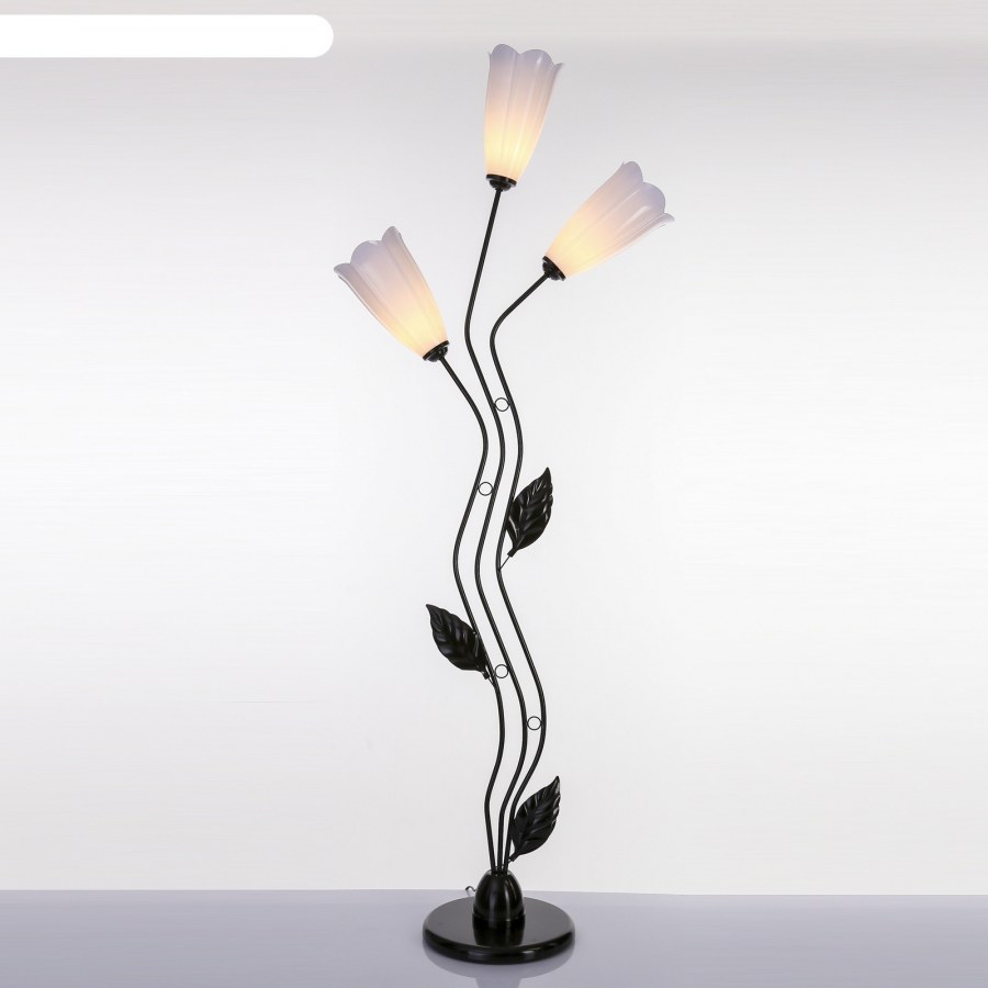 Торшер "изгиб" 3x15вт e27 коричневый