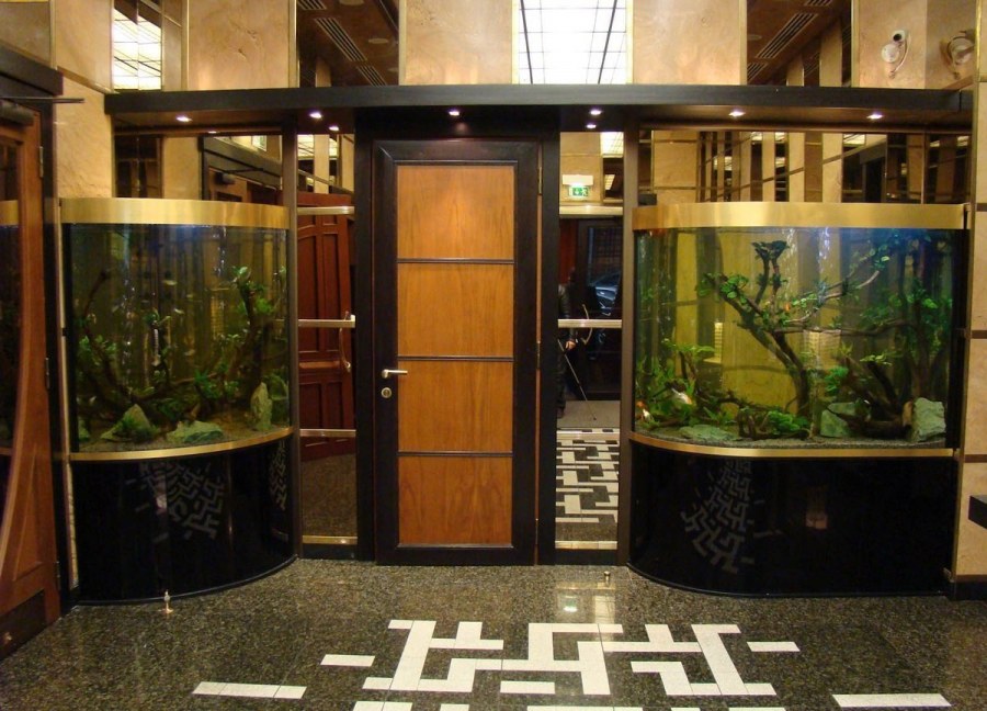 Аквариум под лестницей