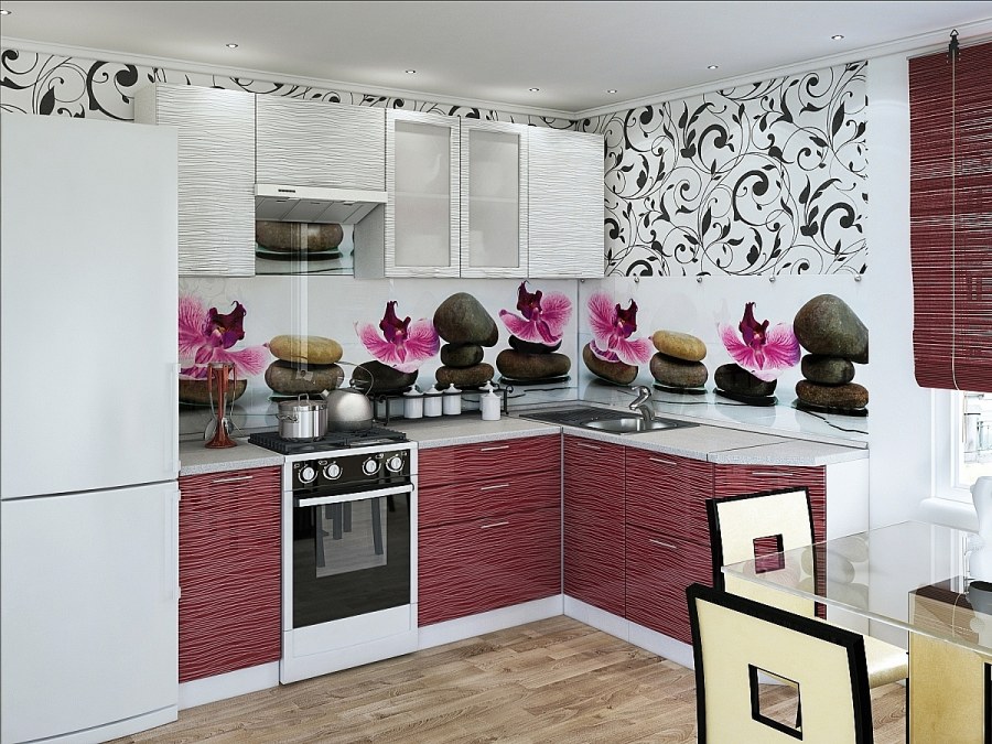 Кухня модульная "Валерия" (глянец лайм)