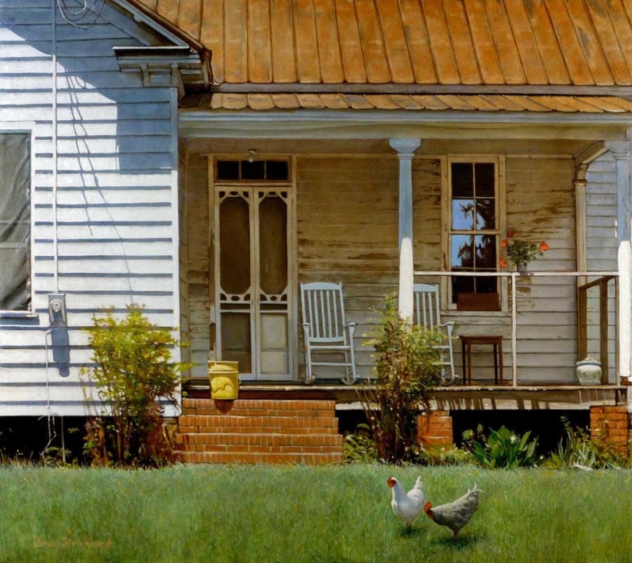 Крыльцо деревенского домика