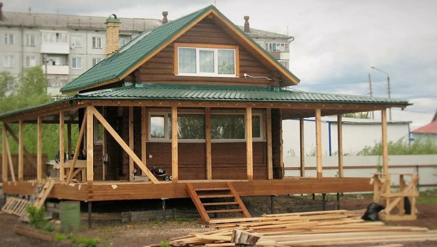 Пристройка террасы к дому