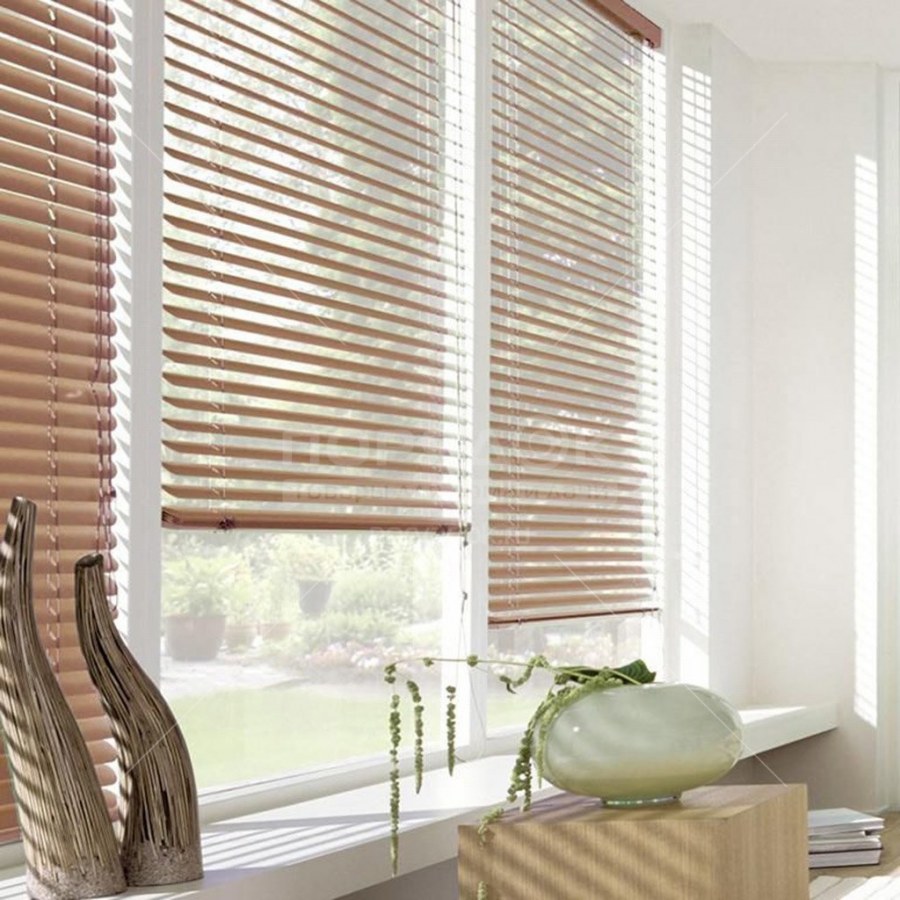 Горизонтальные деревянные жалюзи Модерн 50мм