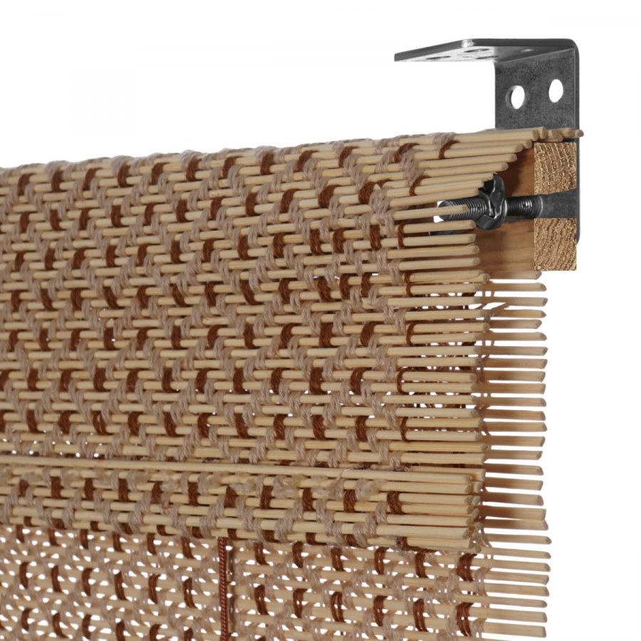 Рулонки римские бамбук в интерьере