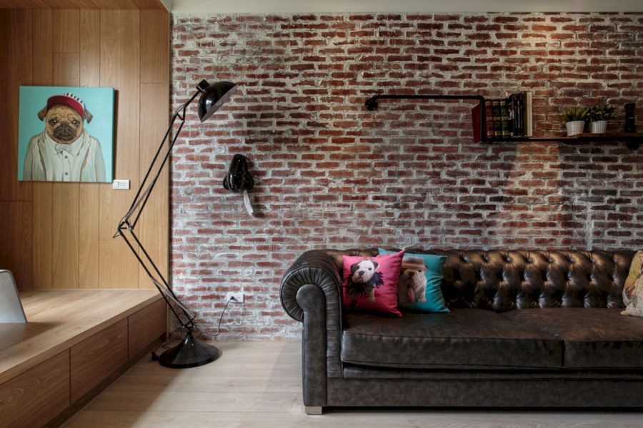 Состаренное дерево в интерьере