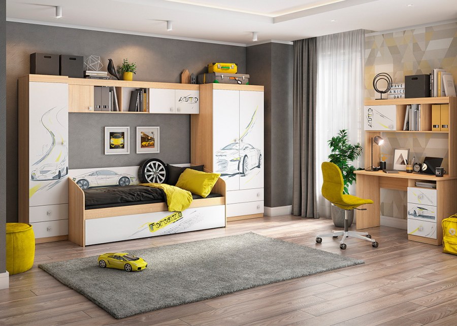 Модульная детская Форсаж Мебельсон